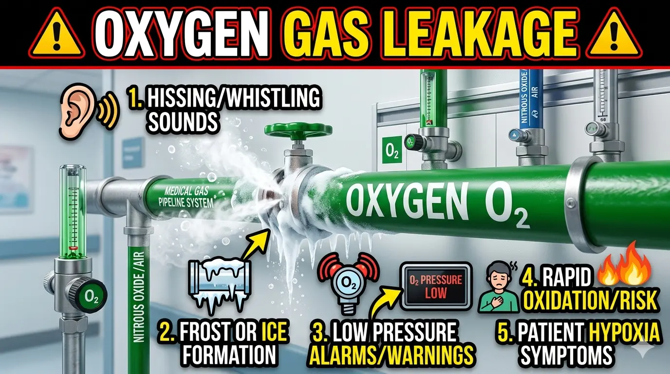 Leakage in Medical Gas Pipelines